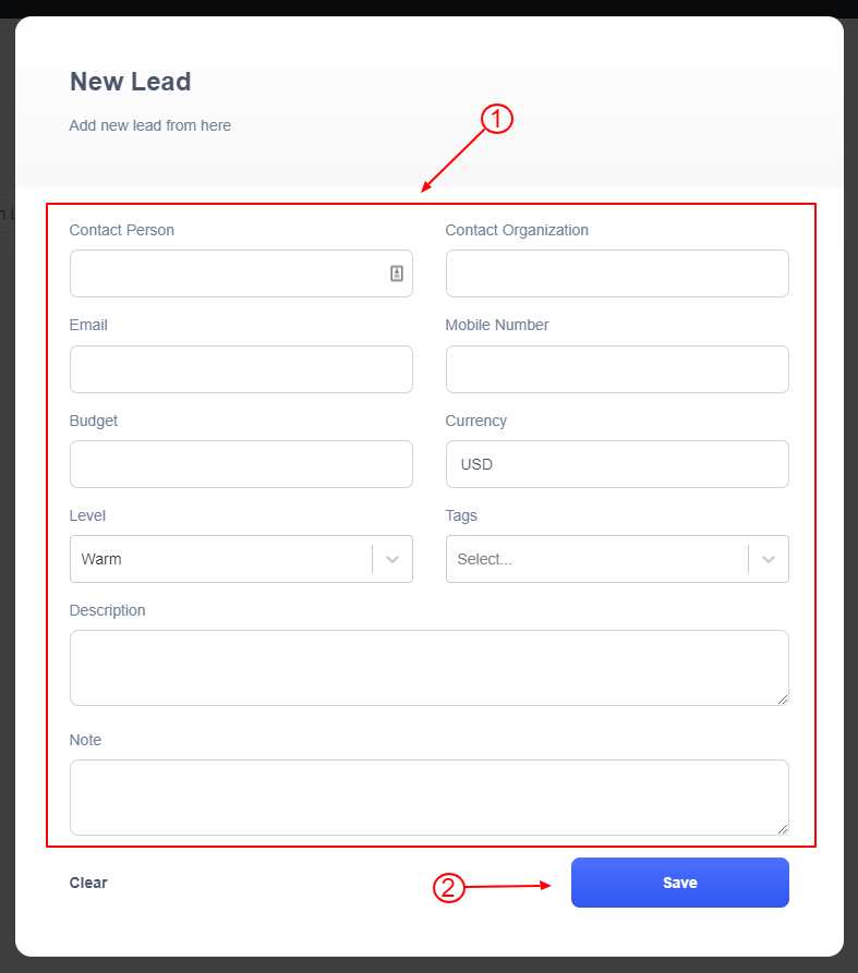 Add New Lead Using Propovoice