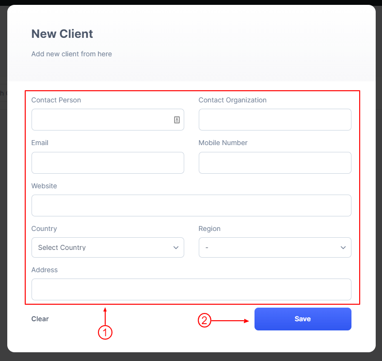 add client step 2