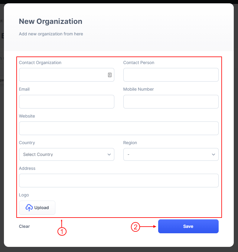 Add Contact Org Step 2