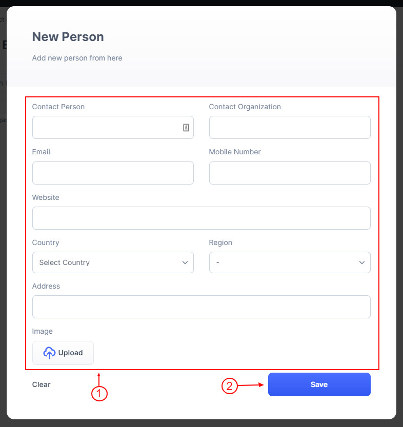 Add Contact Person Step 2