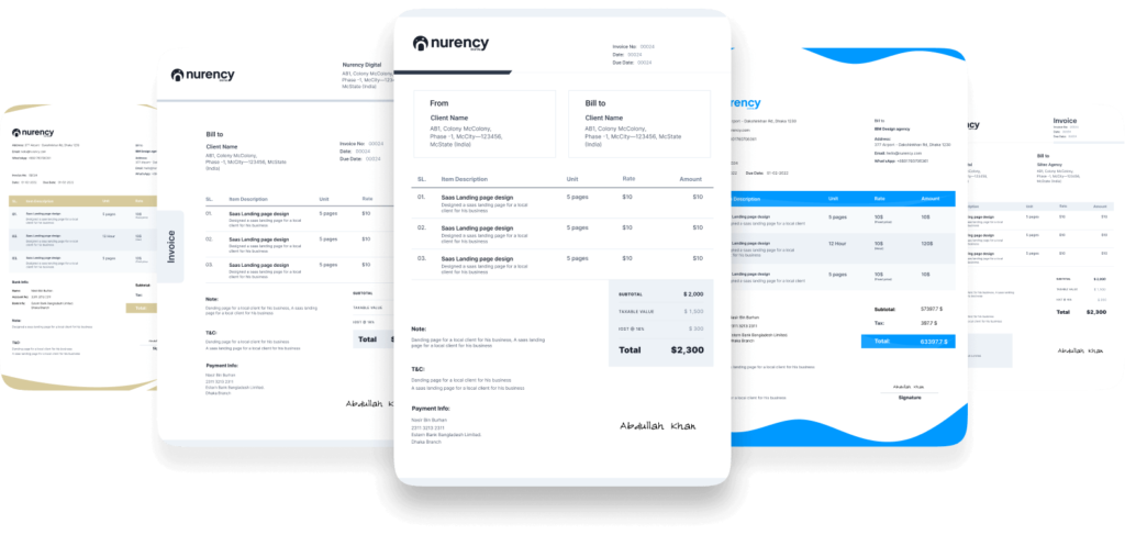 Invoice Templates 1