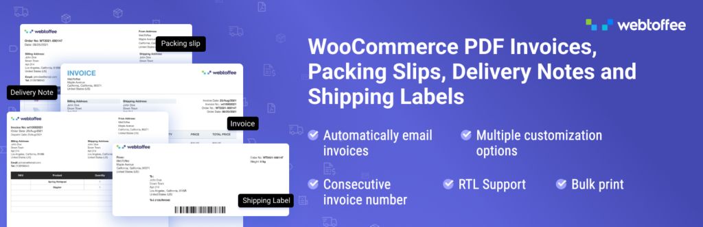 Woocommerce Pdf Invoice Slips Plugin Banner