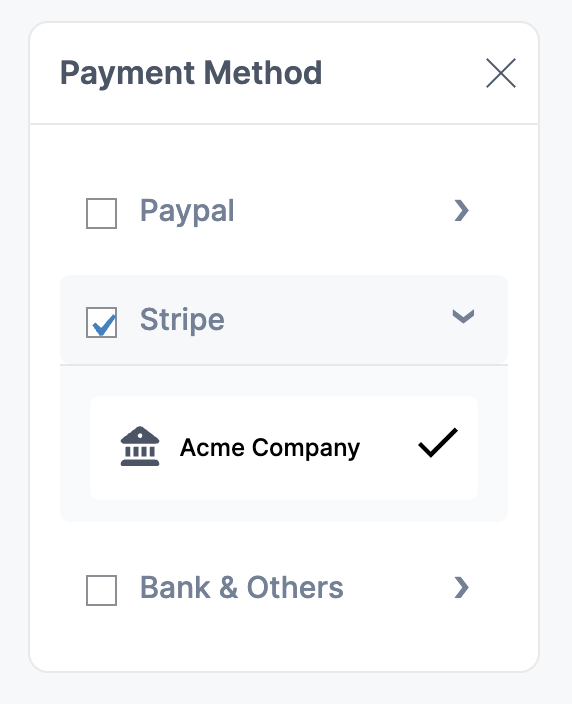 Propovoice payment options for the recurring invoice feature