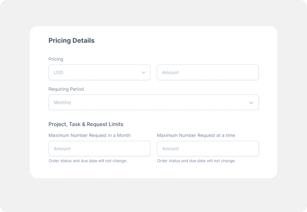 Services catalog 3 Set Project Request Limit According to Packages