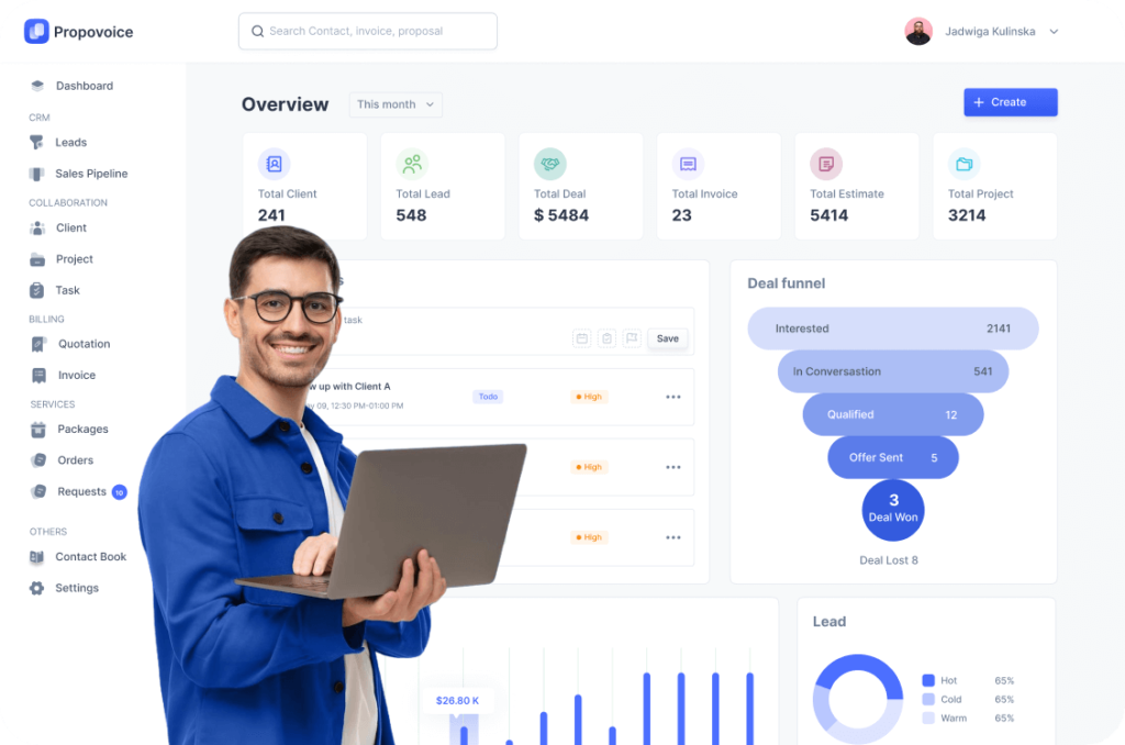 Home - All in one client management solution 1 Hero image new